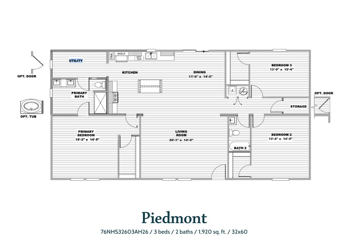 Piedmont — Clayton Homes double-wide